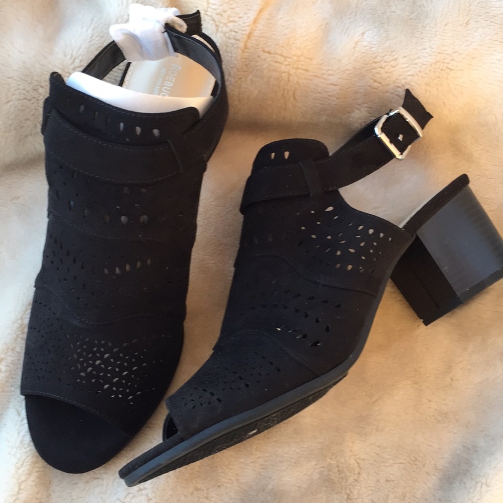 🔥 Laser Cut Black Booties
